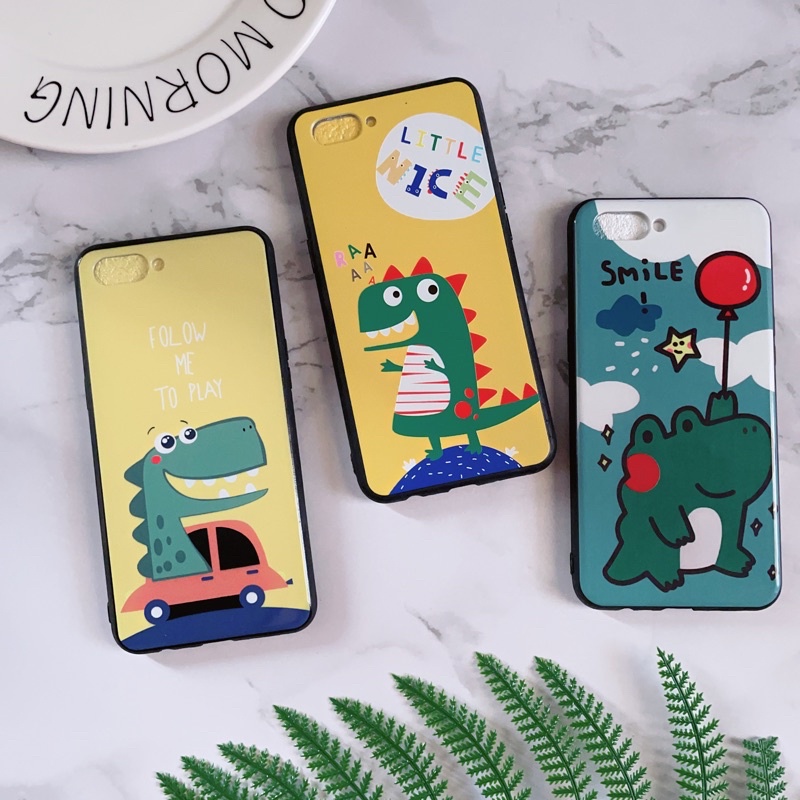 Ốp Lưng Oppo A3S/Realme C1 Viền Nhựa Dẻo Hình Dễ Thương
