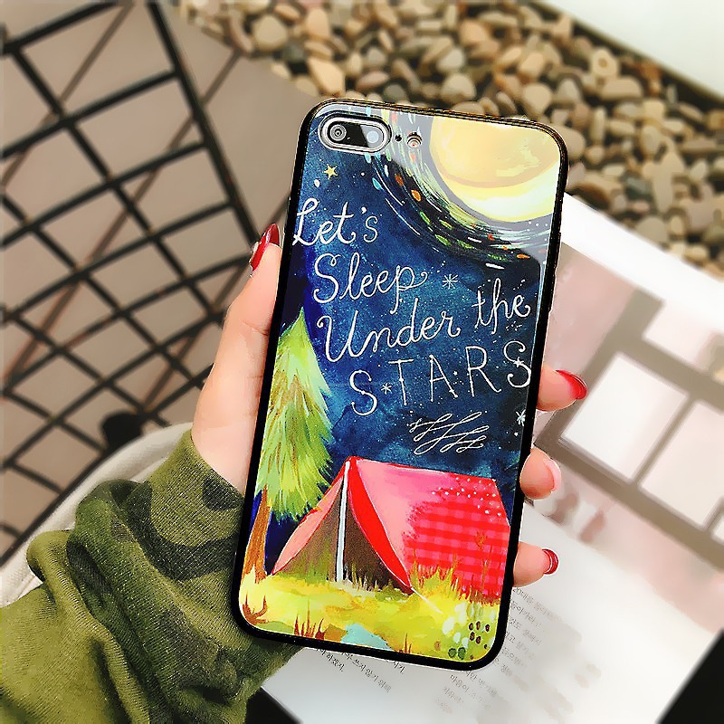 Ốp lưng iphone Ngủ dưới vì sao Let is Sleep under the Star ip6 Plus 6s plus 7 7plus 8 8plus x xs xs max 11 pro (a65)