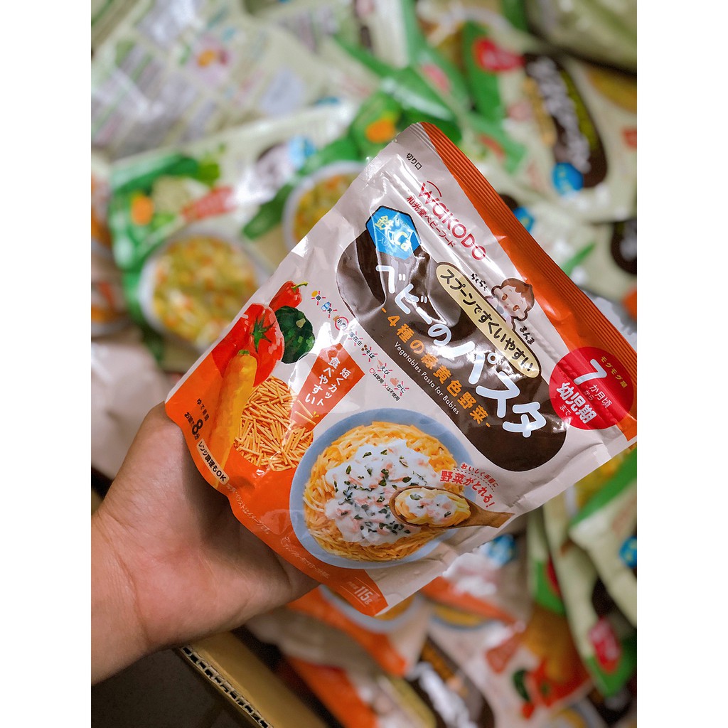 Mì Somen/Udon rau củ tách muối Ryohin và Wakodo cho bé từ 5m