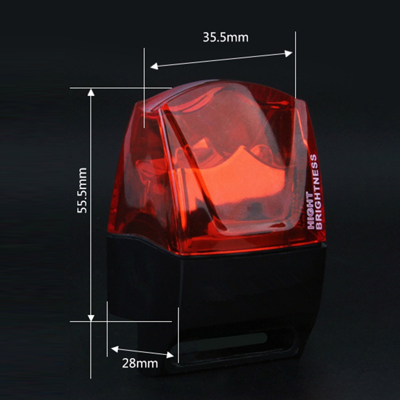 Đèn hậu xe đạp cảm ứng điện từ Đèn hậu xe đạp Led chống nước tự cấp nguồn Đèn hậu xe đạp nam châm