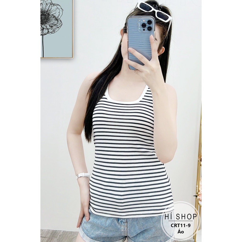 ÁO 3 LỖ SỌC HÀNG CAO CẤP CRT11 - Hí Shop