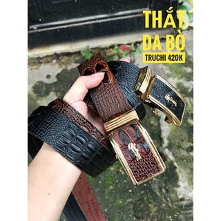 Thắt lưng da bò vân cá truchi