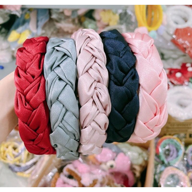 Băng đô cài tóc bính siêu dễ thương theo phong cách hàn quốc