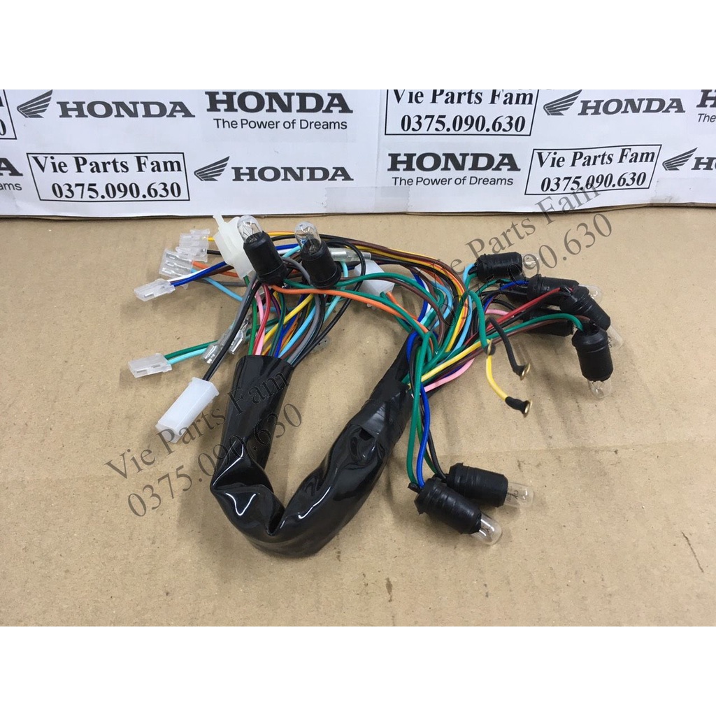 Bộ dây điện đồng hồ xe Wave A, S100, RS100