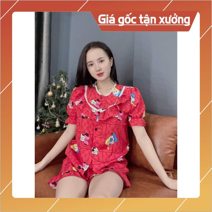 Đồ bộ nữ ngắn ❤️Mẫu Mới❤️Giá Gốc Tận Xưởng❤️ Thiết kế trẻ trung, thoải mái, freesize 60kg