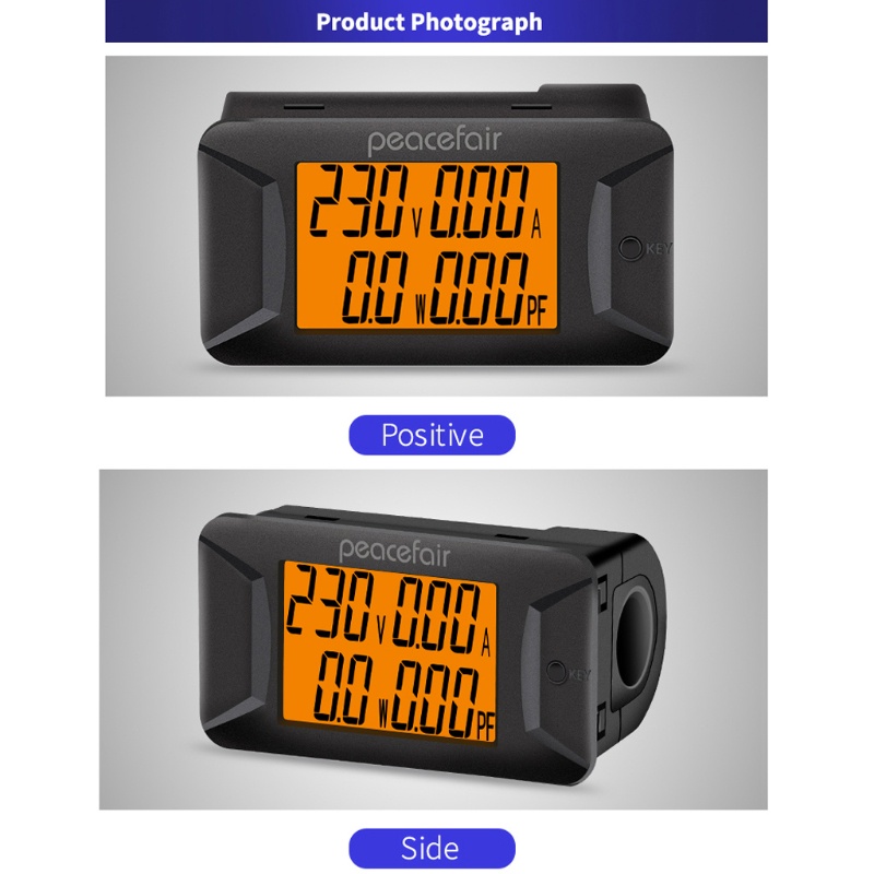 1 Đồng Hồ Đo Dòng Điện Kỹ Thuật Số AC 40-400V 100A