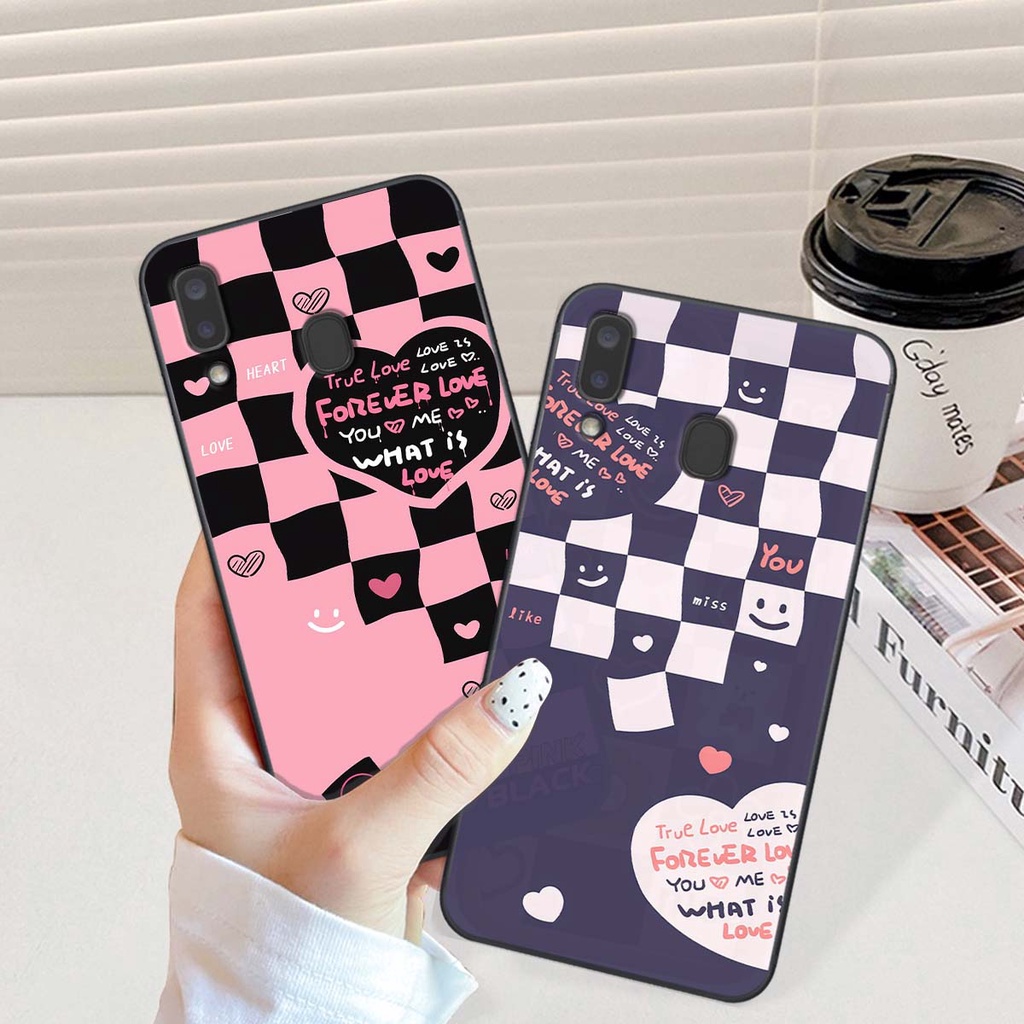 Ốp Samsung A20 / A30 in hình trái tim, caro kẹo ngọt đầy cá tính siêu đẹp siêu chất