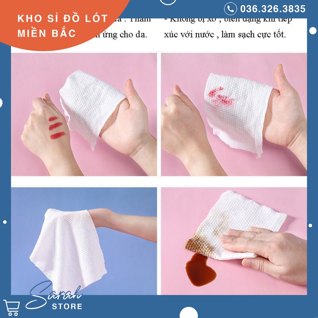 Khăn lau, khăn cuộn, khăn mặt khô tẩy trang đa năng ANIMERRY COTTON cao cấp