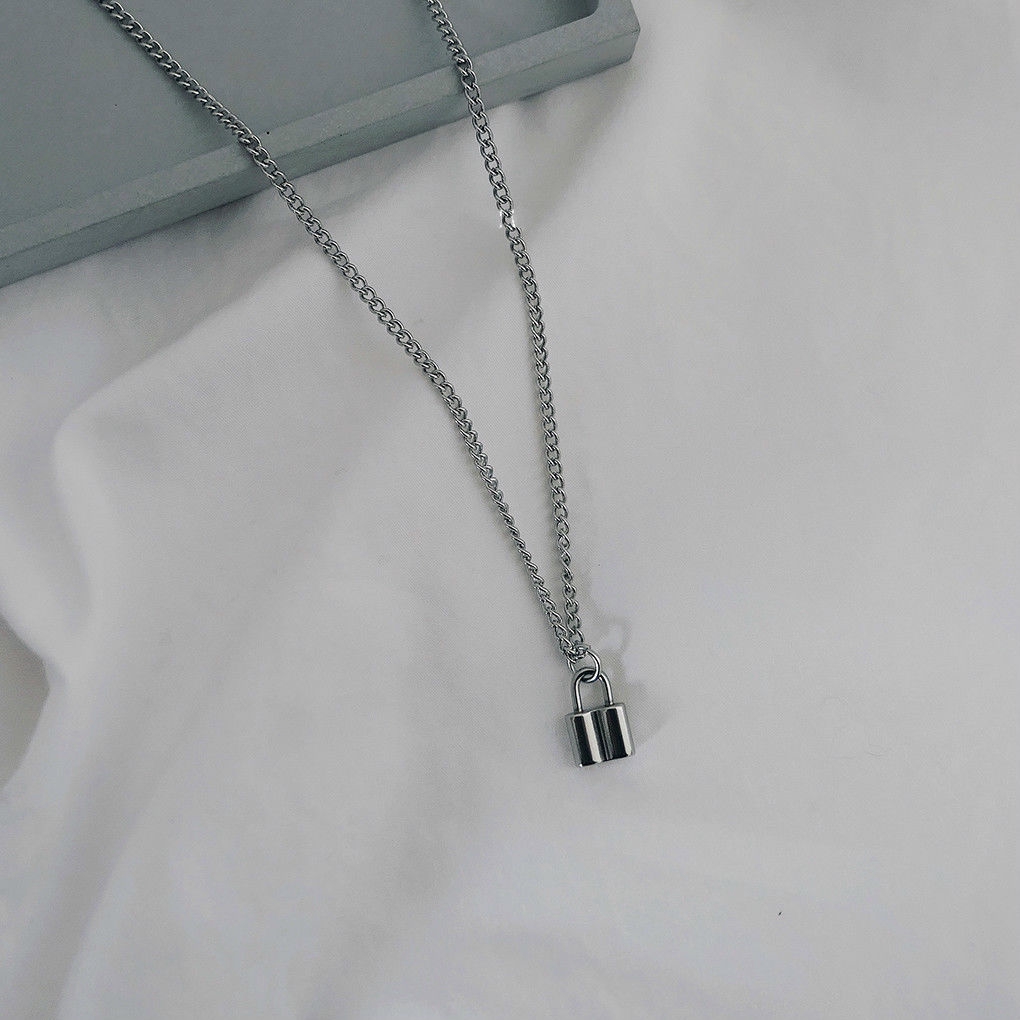 Vòng cổ có mặt hình ổ khóa độc đáo cá tính phong cách Hip-Hop độc đáo 22668