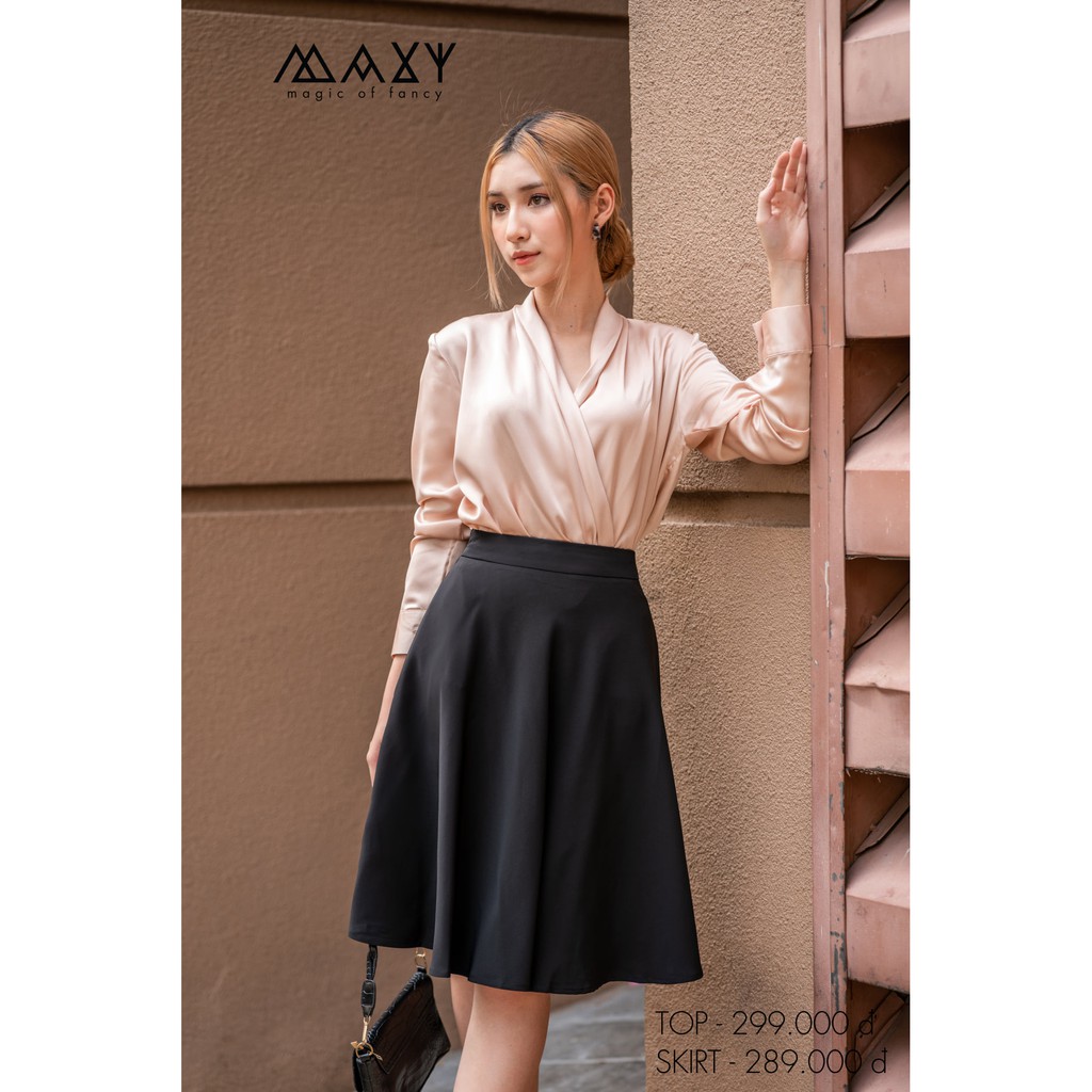 Chân váy chữ a dáng dài bo thun sau lưng a line skirt Maxy workshop | BigBuy360 - bigbuy360.vn