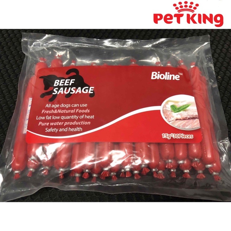 [HÀNG NGON]Gói 30 cây Xúc Xích Biolone 15gr Dinh Dưỡng cho Chó Mèo