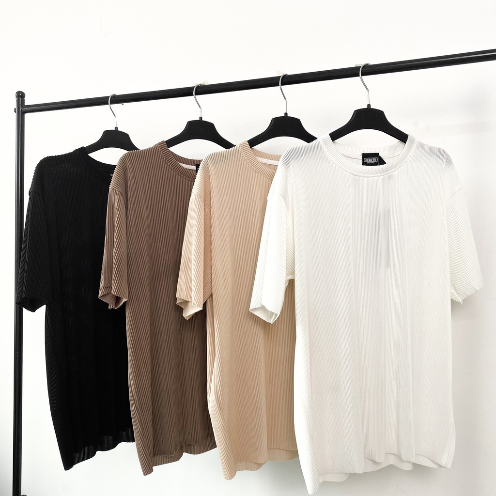 Áo thun basic cao cấp MSW Town , Áo phông xếp ly nam nữ | BigBuy360 - bigbuy360.vn