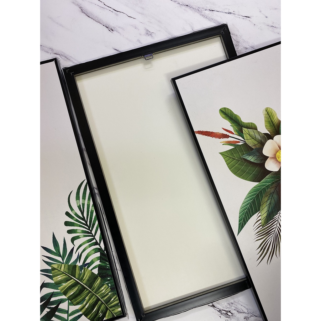 Tranh lá cây xanh treo tường cao cấp, Tranh treo tường canvas lá cây xanh mát | LST