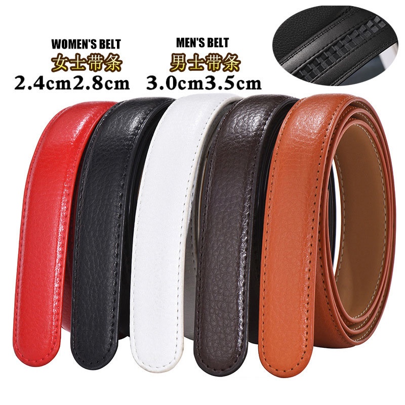 Thắt Lưng Không Khóa Tự Động 2.4 2.5 2.8 3.0 3.5cm 110-120cm Dành Cho Nam Nữ