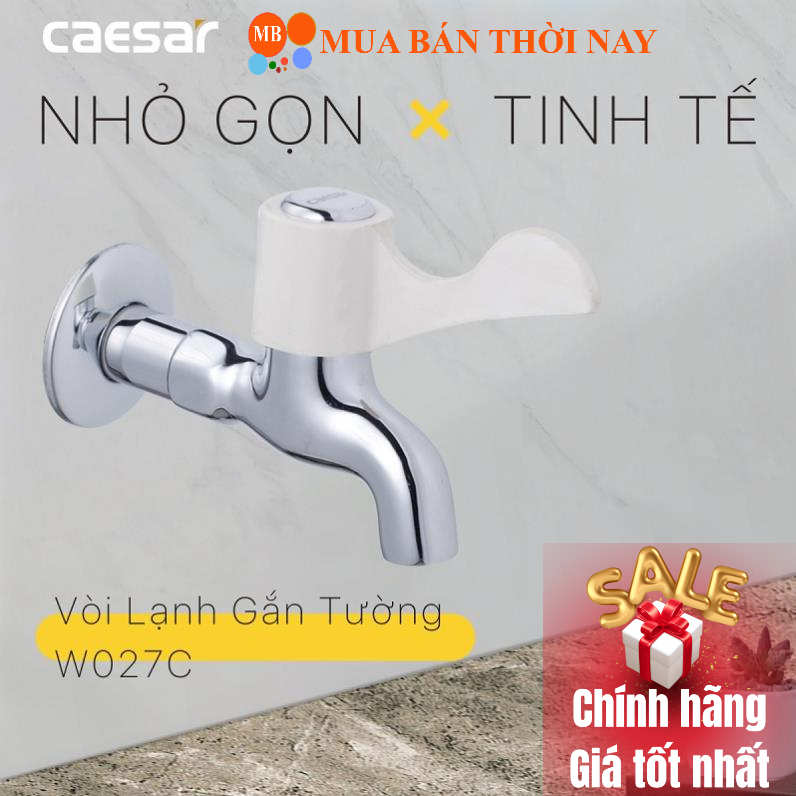 Vòi hồ xả xô / vòi Lạnh gắn tường Caesar W027C   WP027C