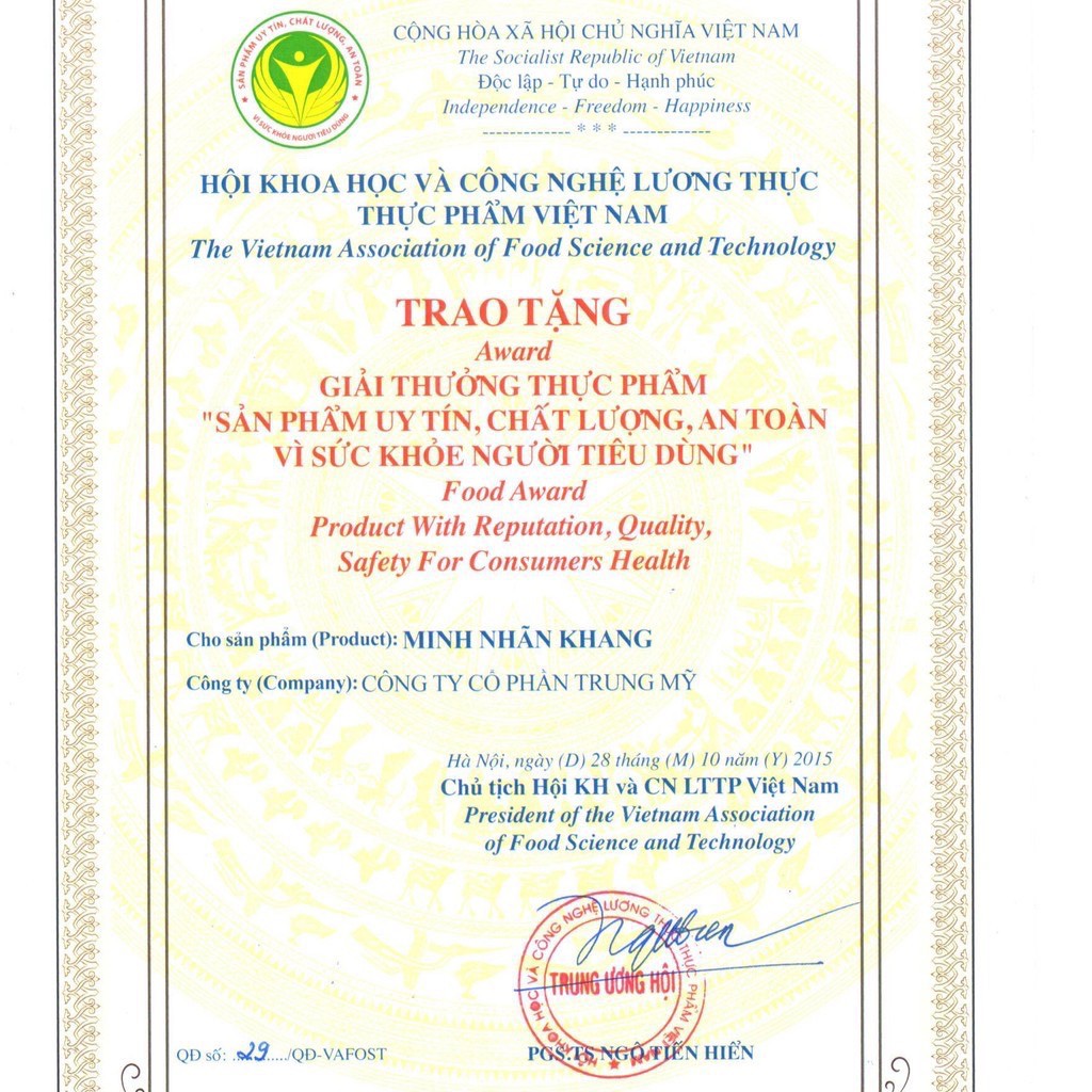 - Minh Nhãn Khang - Thoái Hóa Điểm Vàng & Đục Thủy Tinh Thể