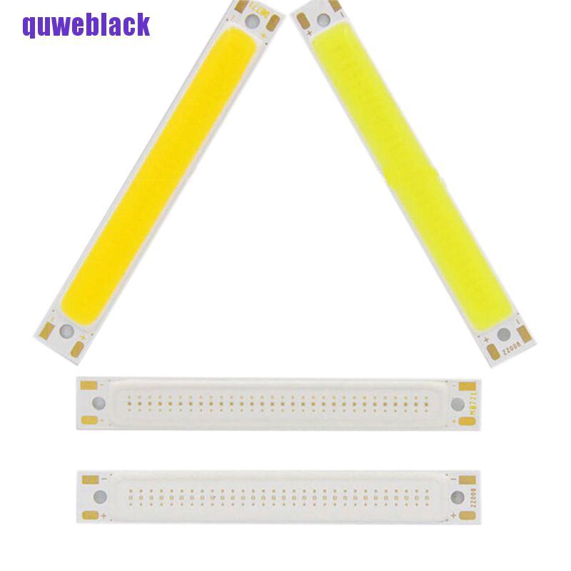 quweblack 1/3w Warm/Cool White Strip Lamp DC 3V LED Panel Light COB Chip LYG