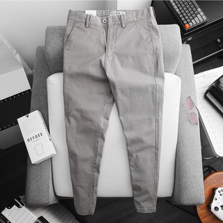 Quần kaki nam, quần dài kaki DEFOXX màu xanh xám đậm 220158 foxxmen