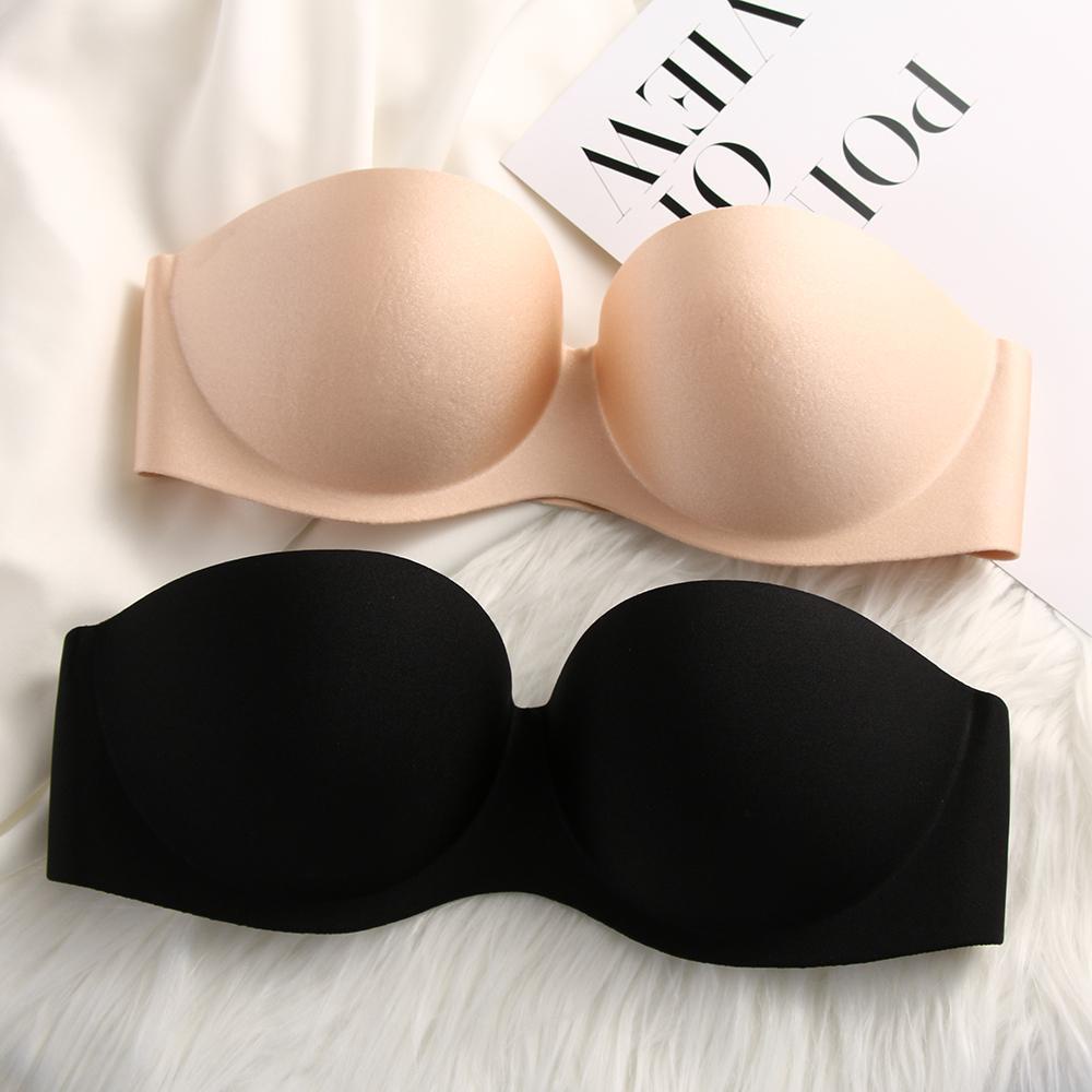 Áo Lót Nâng Ngực Không Dây Chống Trượt Cúp 1 / 2