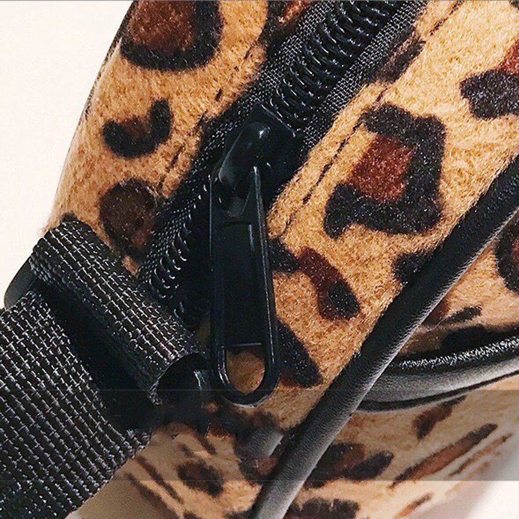 Túi đeo chéo nữ da báo dáng tròn tiện lợi B118