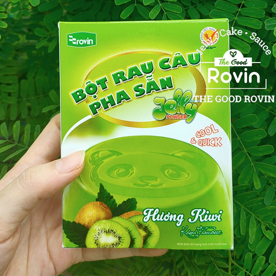 Bột Rau Câu Hương Kiwi Rovin (Hộp 60g)