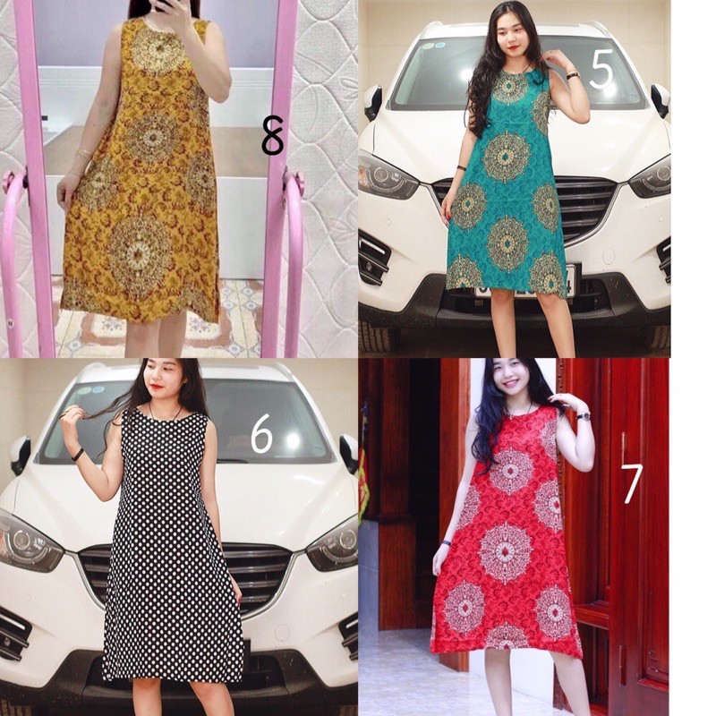 Váy lanh dáng chữ A | BigBuy360 - bigbuy360.vn