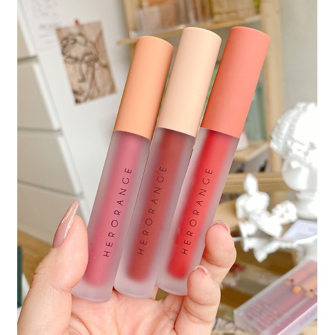 Set 3 cây son Herorange 6 màu kem lì chính hãng | BigBuy360 - bigbuy360.vn
