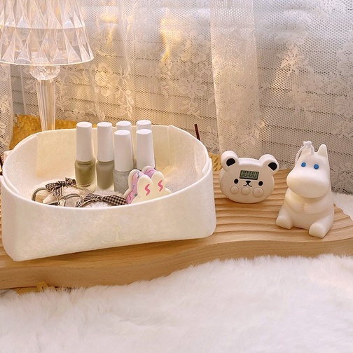 Khay Nỉ Đựng Đồ Dùng / Mỹ Phẩm / Trang Sức Để Bàn Tiện Dụng