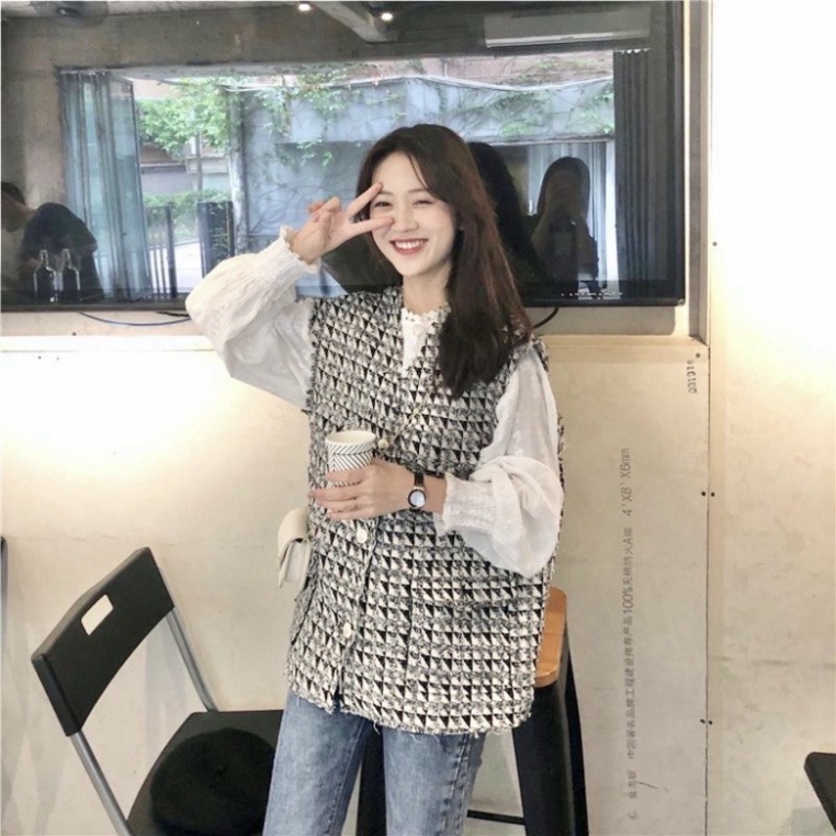 Áo len nữ,áo gile dệt kim phong cách hàn quốc cực xinh cho chị em Hàng Mới Về Hàng New | BigBuy360 - bigbuy360.vn