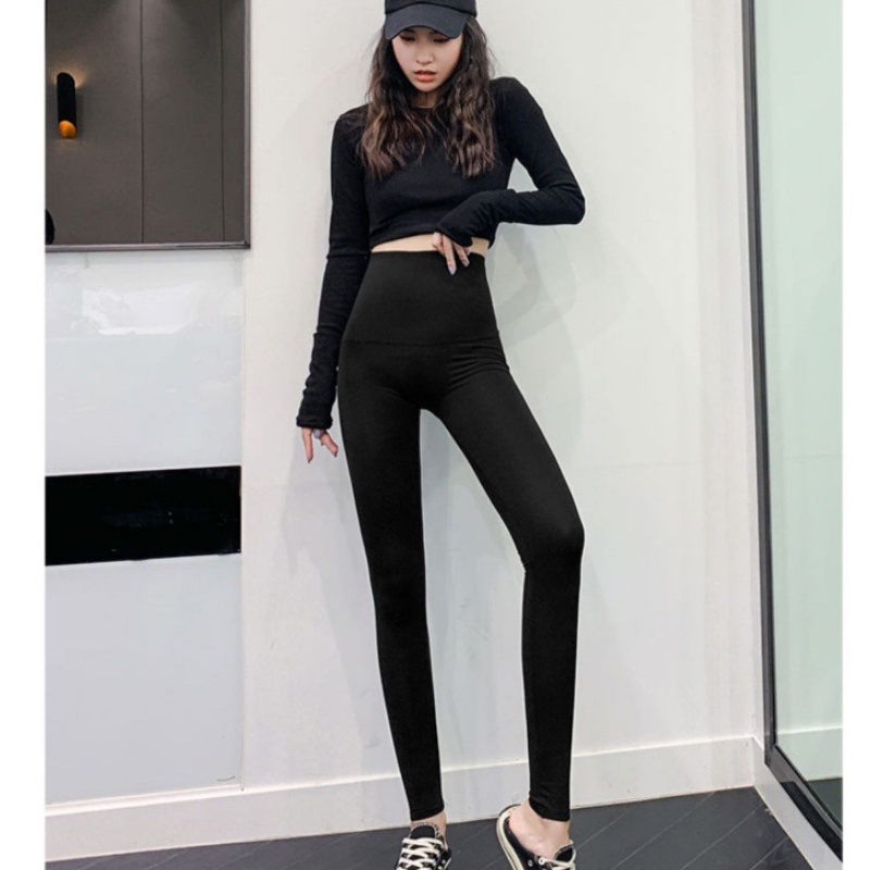 Quần legging nữ dài cạp cao nâng mông co gian 4 chiều LINOBA QL02