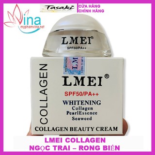 KEM DƯỠNG TRẮNG DA LMEI TINH CHẤT RONG BIỂN COLLAGEN NGỌC TRAI 25GR (Chữ xanh)