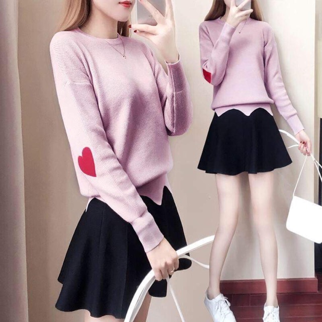 Set váy len dệt kim nữ cao cấp kiểu dáng trẻ trung nữ tính QCNP1481