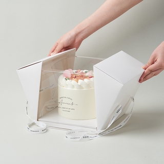 Dụng cụ nướng bánh chuyên dụng | Hộp đựng bánh kem trong suốt 20 / 27cm