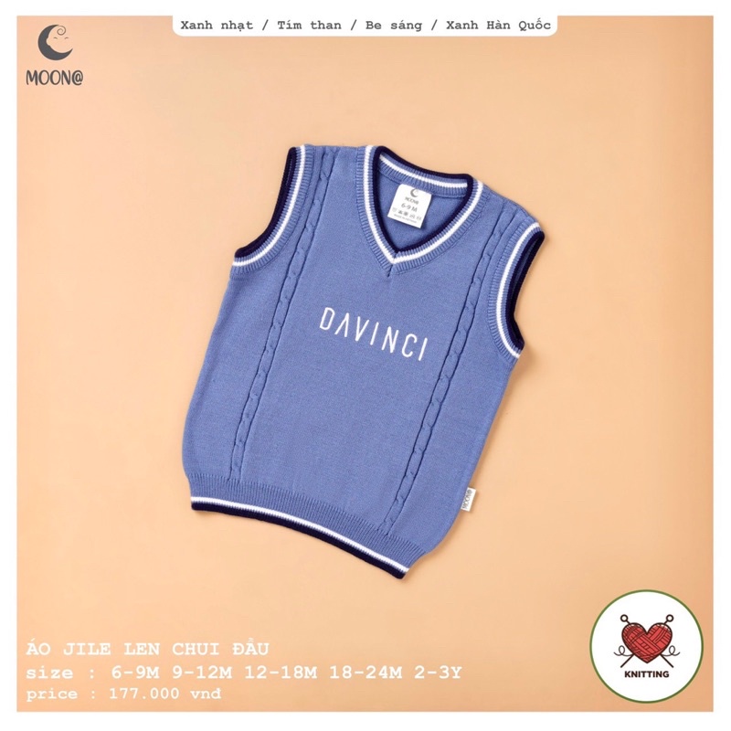 Moon - Áo Gile len chui đầu GLL03.22