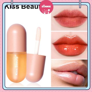 Son Bóng Dưỡng Môi🍑FREESHIP🍑Son dưỡng Không Màu Kiss Beauty Plump Lip Maximizer