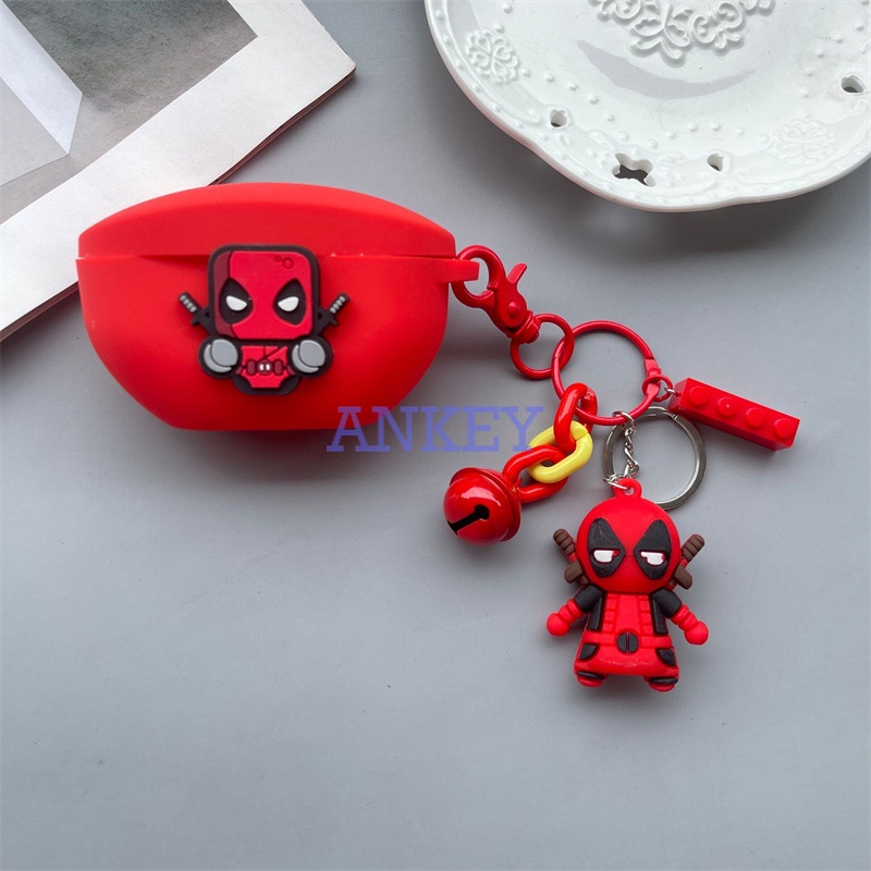 Sony WF-SP800N WF-1000XM4 WF-1000XM3 XB700 C500 H800 Vỏ Bảo Vệ Hộp Sạc Tai Nghe Hình Deadpool Chống Nước