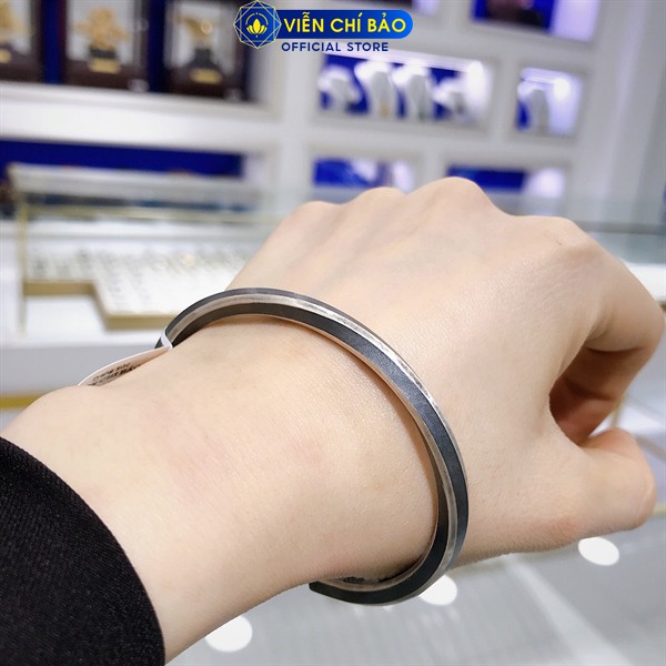 Kiềng tay bạc nam FREEDOM chất liệu bạc S925 trẻ trung năng động Viễn Chí Bảo L100341