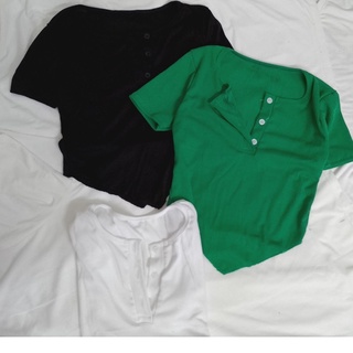áo croptop gài nút