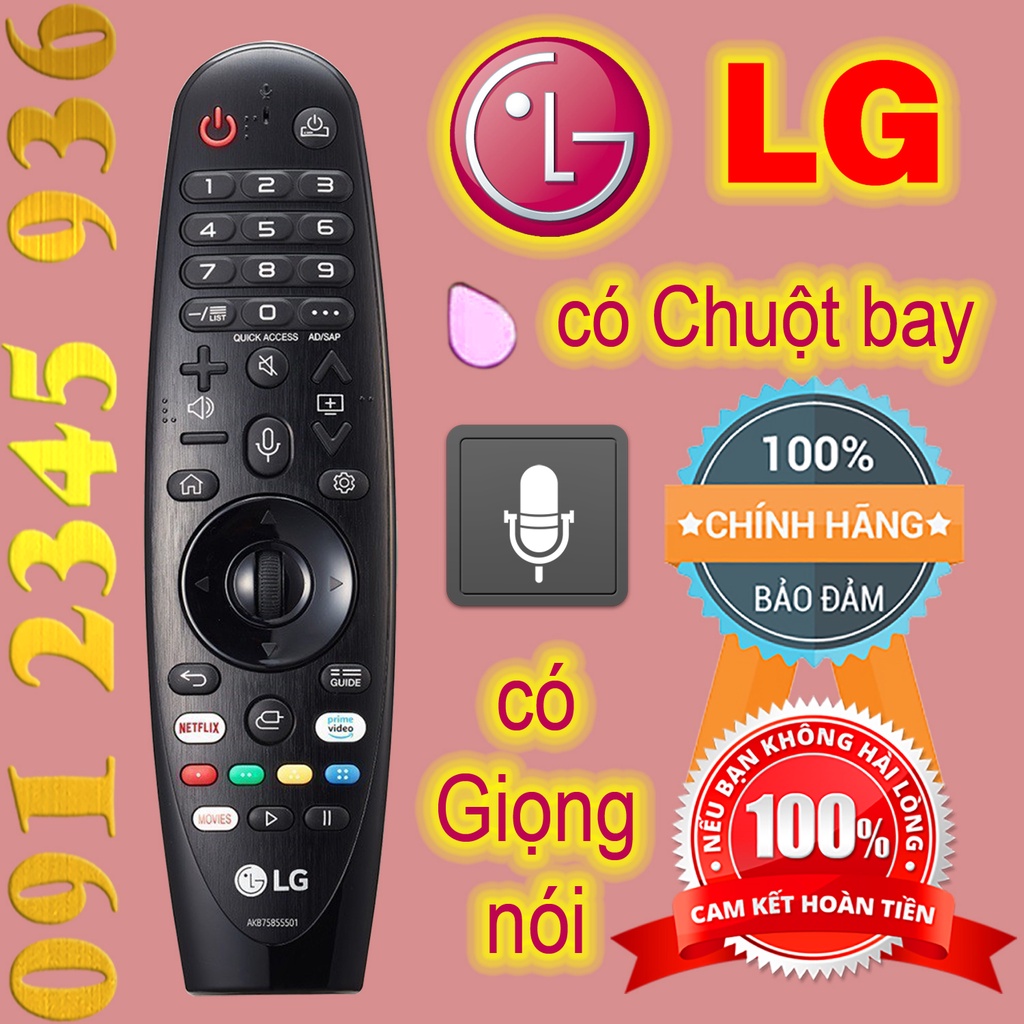 Remote Điều khiển tivi LG mẫu năm 2017 có Chuột bay Giọng nói Magic Remote AN-MR20GA mã AKB75855501 Made in INDONESIA