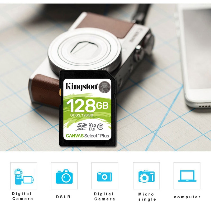 SONY KINGSTON Thẻ Nhớ Kỹ Thuật Số 128gb 10 Cho Máy Ảnh canon nikon sd