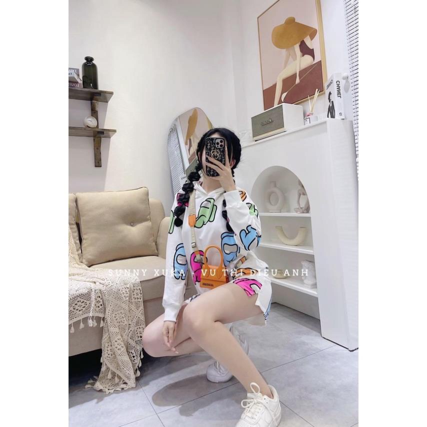 [ 𝐅𝐑𝐄𝐄 𝐒𝐇𝐈𝐏 ] BỘ HOẠT HÌNH MŨ SIÊU CUTE ĐỒ BỘ NỮ DÀI TAY