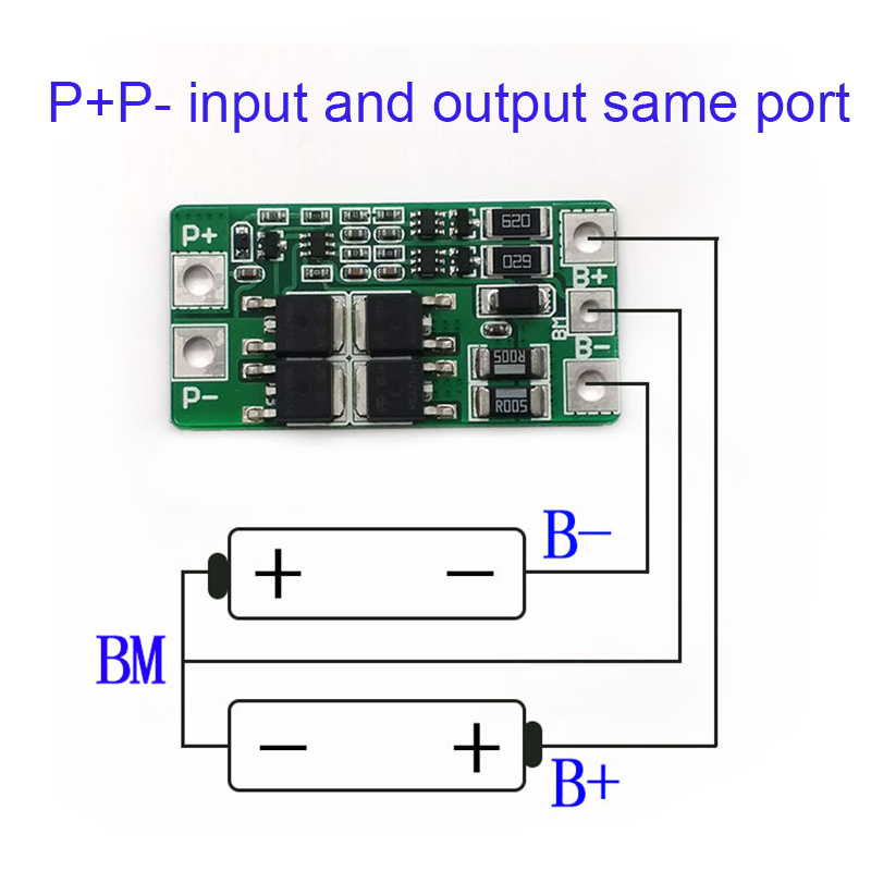 Bảng bảo vệ pin Lithium 2S 10A 8,4V 7,4V 18650 Lithium Sắt Phosphate LifePo4 Mô-đun bảo vệ với cân bằng