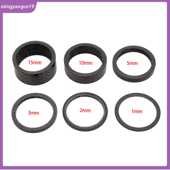 Vòng Đệm Cổ Tay 3k Bằng Sợi Carbon 28.6 Cho Phuộc Trước Xe Đạp Leo Núi