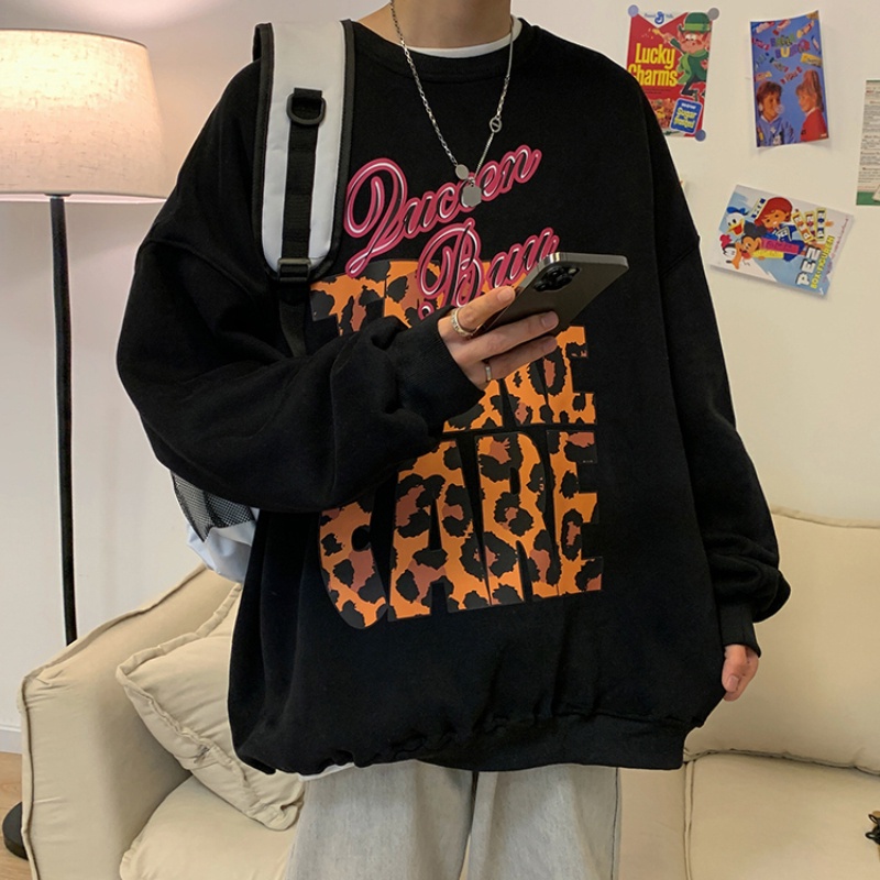 Áo Nỉ Tay Dài Cổ Tròn In Chữ Thời Trang Dành Cho Nam Size M-3XL