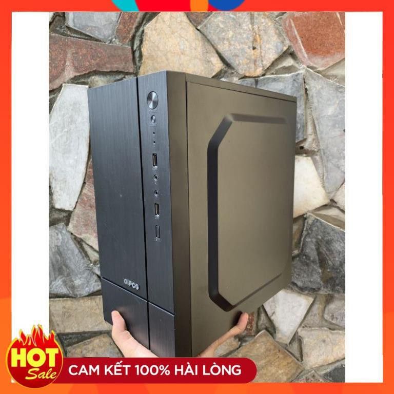 [Chính hãng] Vỏ CASE MINI Gipco Hankey Tặng kèm đầy đủ vít / Hỗ trợ main M-ATX ( H310 . H81 . H61 . B365 v.v )