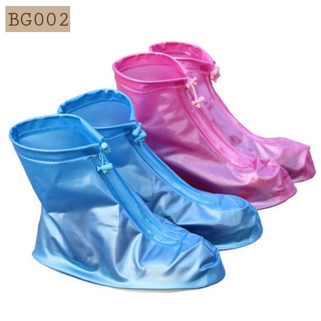 Bao giày đi mưa trong suốt đế cao su giày BG002 (tặng gói hút ẩm)