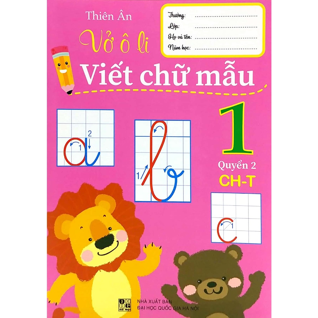 Sách Vở Ô Li Viết Chữ Mẫu 1 - Quyển 2