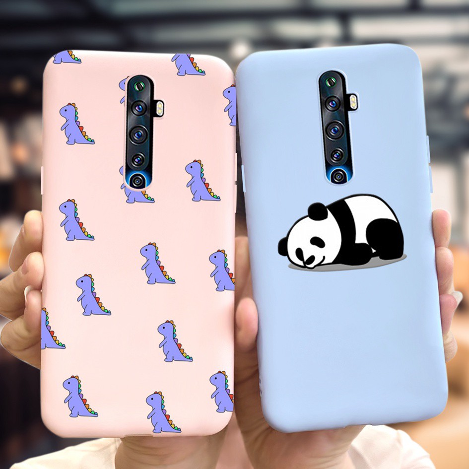 Ốp điện thoại TPU mềm nhám chống sốc in hoạt hình thích hợp cho Oppo Reno 3 4 2 2f