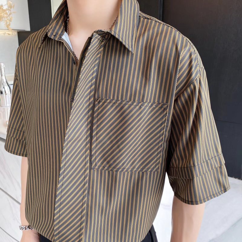 Áo Thun Polo Tay Ngắn Họa Tiết Kẻ Sọc Thời Trang Mùa Hè Chất Lượng Cao Cho Nam Size M-2XL