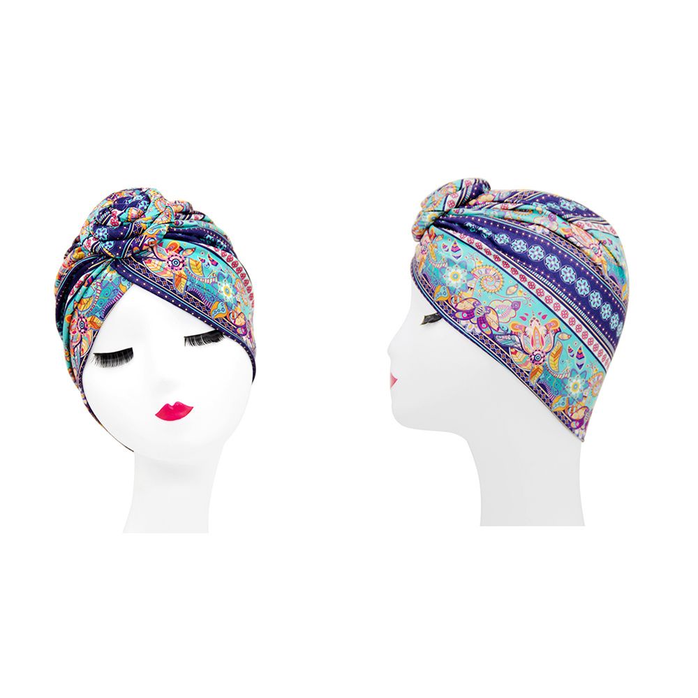 Khăn trùm đầu phong cách Ấn Độ tùy chọn họa tiết thời trang cho nữ